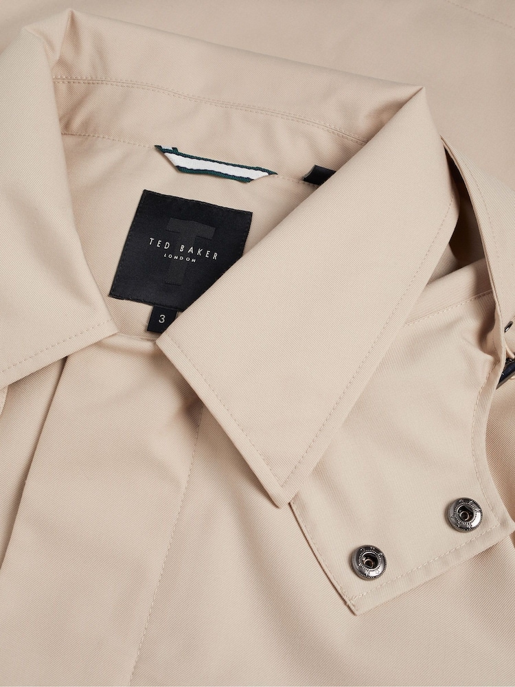 Ted Baker Brown Batterc Hooded Commuter Trench Jacket - Image 3 of 6