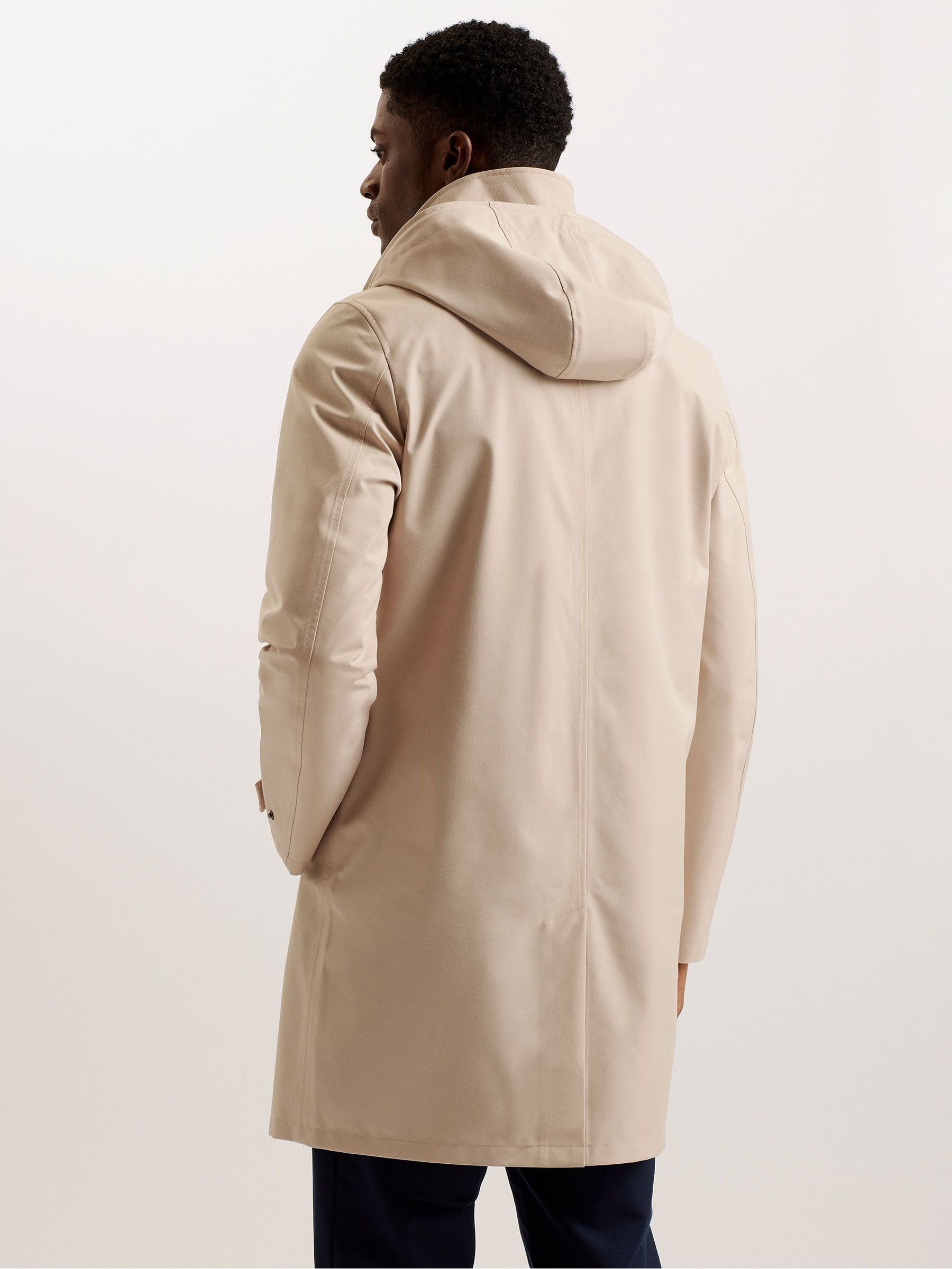 Buy Ted Baker Brown Batterc Hooded Commuter Trench Jacket from Next  Luxembourg