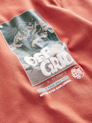 Rust Red Back Print Relaxed Fit Short Sleeve Graphic T-Shirt (3-16yrs) - Image 3 of 4