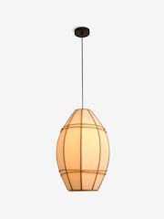 MADE.COM Cream Oval Judah Pendant Light - Image 5 of 5