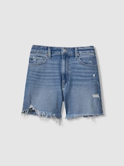 Pantalones cortos de denim con bajo sin rematar de Paige - Imagen 2 de 5