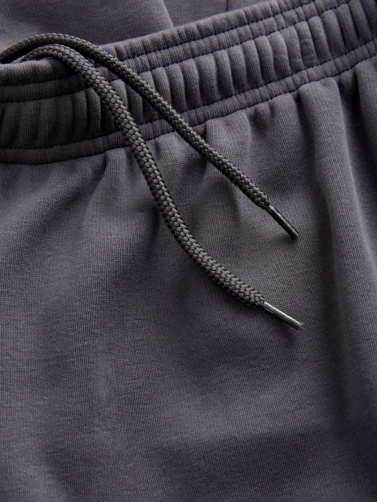 Ink Soft Touch Fleece Lined Heavyweight Wide Leg Joggers - Image 8 of 8