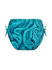 Pour Moi Blue Seychelles Adjustable High Waist Bikini Briefs - Image 4 of 4