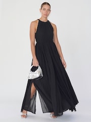 Religion Black Dusk Halter Neck Maxi Dress With Full Skirt - Image 4 of 6