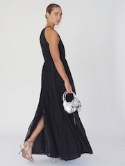 Religion Black Dusk Halter Neck Maxi Dress With Full Skirt - Image 5 of 6