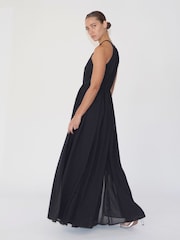 Religion Black Dusk Halter Neck Maxi Dress With Full Skirt - Image 6 of 6