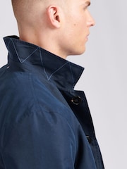 U.S. Polo Assn. Blue Mens 100% Cotton Flat Front Trench Coat - Image 5 of 8