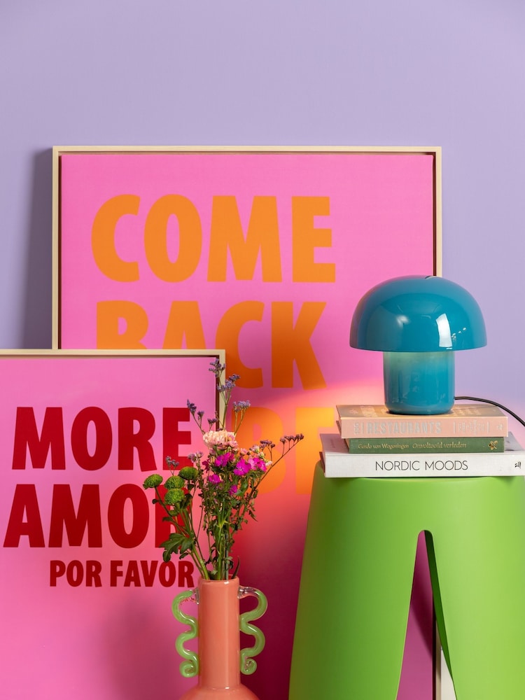 pt, Pink More Amor Por Favor Wall Art - Image 1 of 3