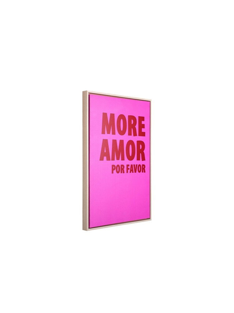 pt, Pink More Amor Por Favor Wall Art - Image 2 of 3