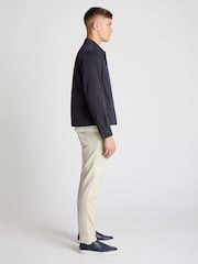 Remus Uomo Blue Regular Fit 100% Cotton Twill Utility Jacket - Image 4 of 6