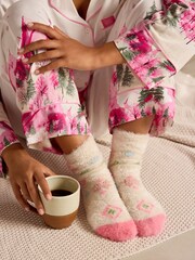 Bath & Body Works Pink Cosy Ski Socks 2 Pack - Image 3 of 7