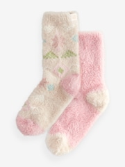 Bath & Body Works Pink Cosy Ski Socks 2 Pack - Image 5 of 7