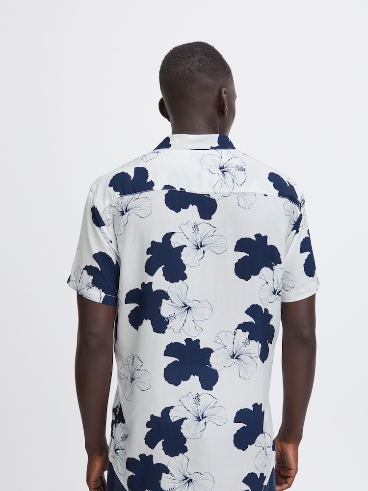 Blend Blue Floral Short Sleeve Shirt - Image 2 of 5