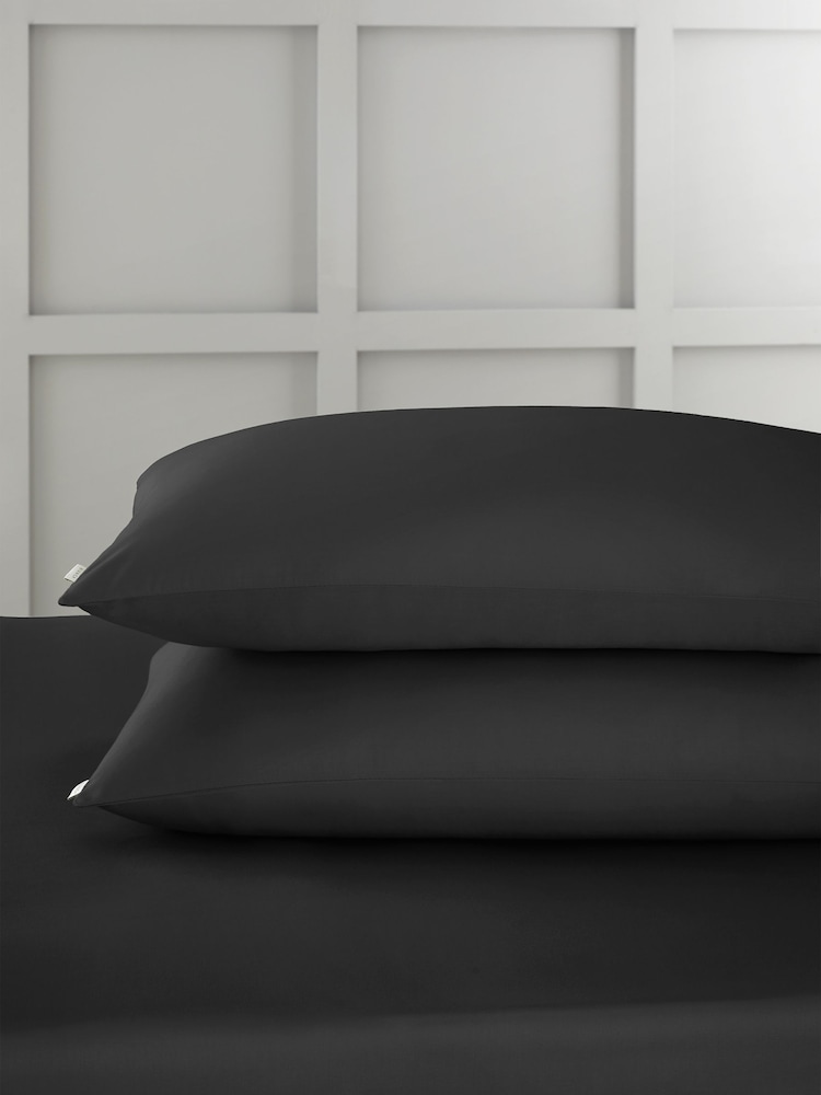 Bianca Set of 2 400 Thread Count 100% Cotton Sateen Pillowcases - Imagen 1 de 3