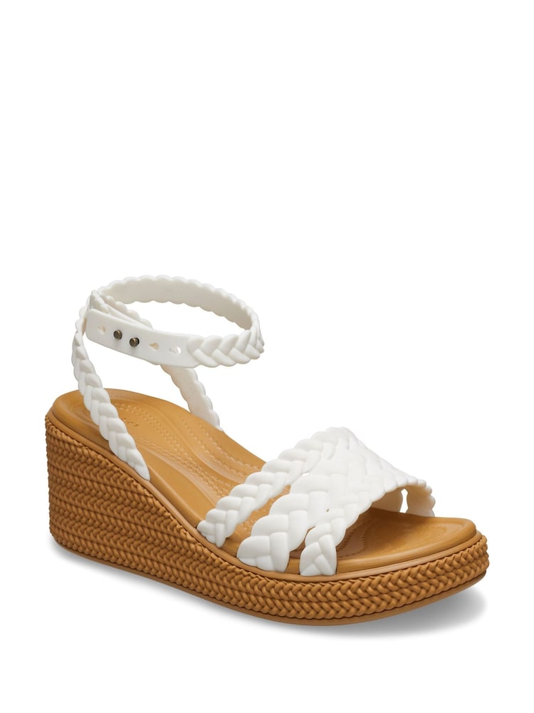 Crocs White Crocs Marble Brown Sandals - Image 2 of 3