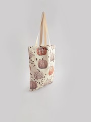 Cream 100% Cotton Pumpkin Reusable Bag For Life - Image 4 of 7