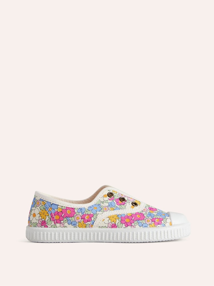 Boden Pink Laceless Canvas Pull-Ons Shoes - Image 1 of 3