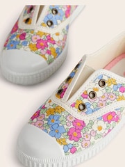 Boden Pink Laceless Canvas Pull-Ons Shoes - Image 3 of 3