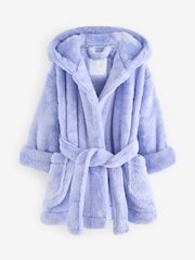 Blue Soft Touch Fleece Dressing Gown (9mths-16yrs) - Image 5 of 9