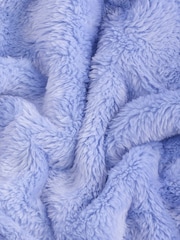 Blue Soft Touch Fleece Dressing Gown (9mths-16yrs) - Image 9 of 9