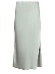 PixieGirl Petite Silver Satin Midaxi Skirt - Image 5 of 5