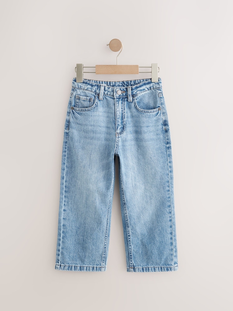 Blue Wide Fit Authentic 100% Cotton Jeans (3-16yrs) - Image 1 of 4