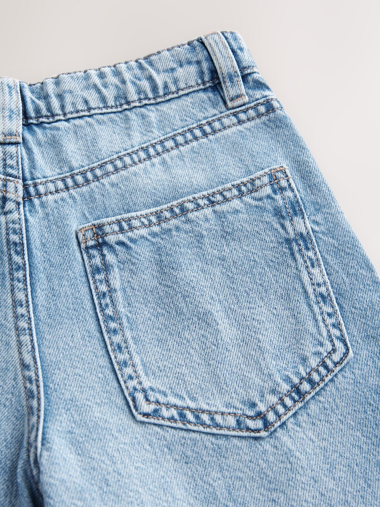 Blue Wide Fit Authentic 100% Cotton Jeans (3-16yrs) - Image 3 of 4