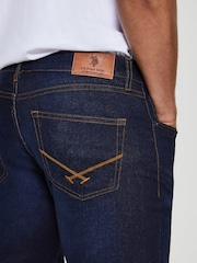 Голубой - Мужские узкие джинсы с 5 карманами U.S. Polo Assn. - Изображение 3 из 9