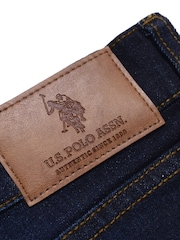 Голубой - Мужские узкие джинсы с 5 карманами U.S. Polo Assn. - Изображение 8 из 9