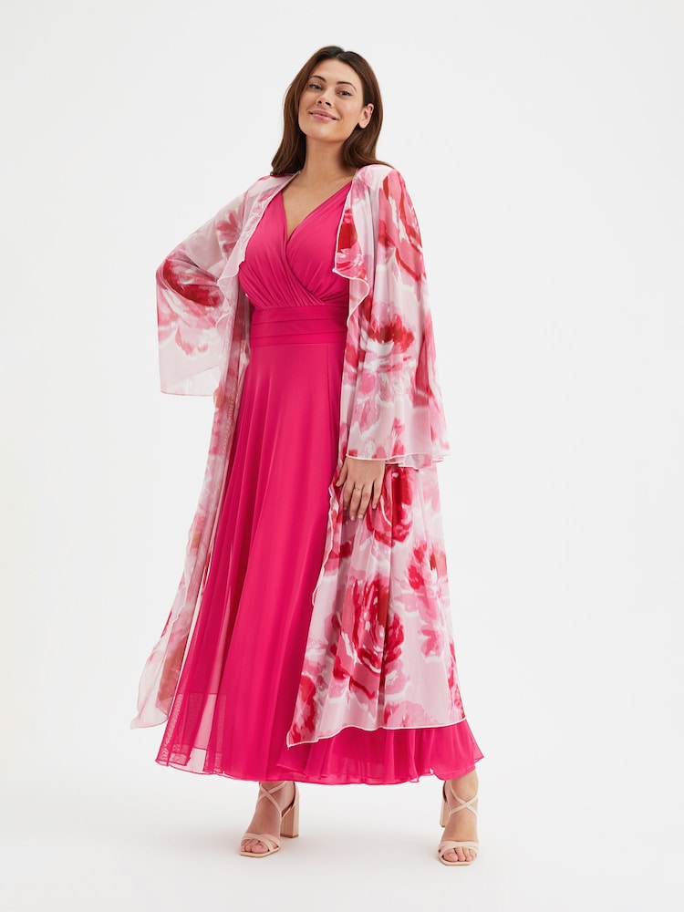 Scarlett & Jo Pink Nancy Marilyn Mesh Maxi Dress - Image 5 of 5