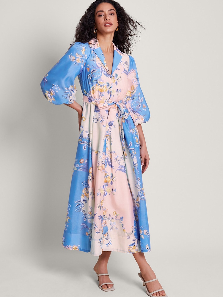 Monsoon Blue Adela Shirt Dress - Image 1 of 4