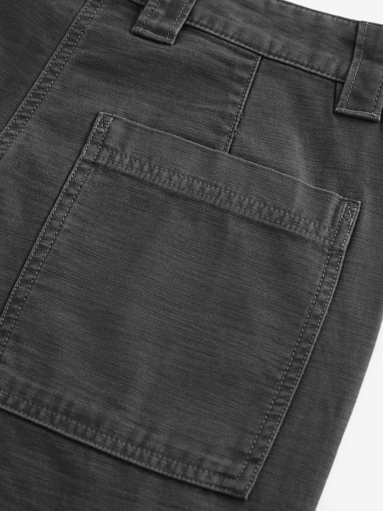 Charcoal Grey Barrel 100% Cotton Trousers - Image 8 of 8 Charcoal Grey Barrel 100% Cotton Trousers - Image 8 of 8