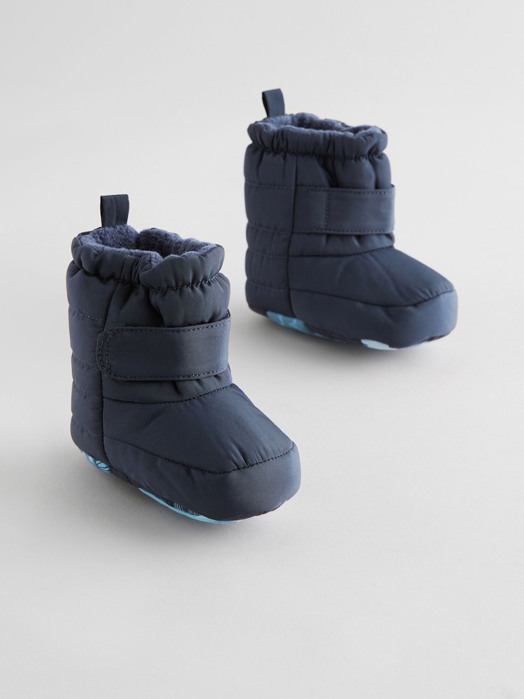 Navy Blue Thinsulate™ Lined Baby Snow Boots (0-24mths) - Image 1 of 7