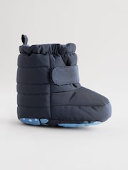 Navy Blue Thinsulate™ Lined Baby Snow Boots (0-24mths) - Image 2 of 7