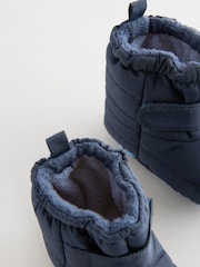 Navy Blue Thinsulate™ Lined Baby Snow Boots (0-24mths) - Image 3 of 7