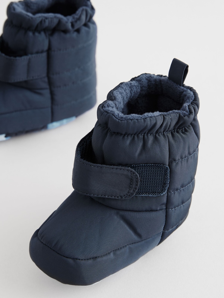 Navy Blue Thinsulate™ Lined Baby Snow Boots (0-24mths) - Image 5 of 7