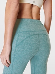 Sweaty Betty Reef Teal Blue Marl 7/8 Length Super Soft Yoga Leggings - Image 7 of 8