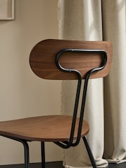 MADE.COM Set of 2 Walnut Tambo Dining Chairs - Image 2 of 4