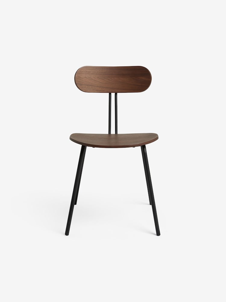 MADE.COM Set of 2 Walnut Tambo Dining Chairs - Image 6 of 6