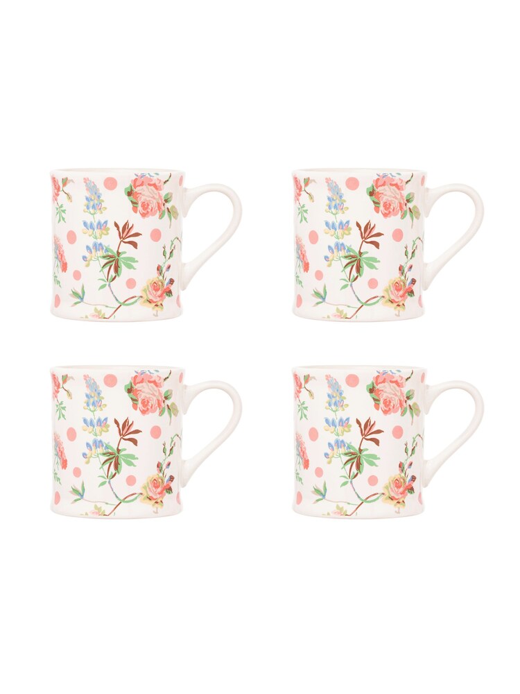 Cath Kidston Cream Mollie Mug Set Of 4 - Image 2 of 4 Cath Kidston Cream Mollie Mug Set Of 4 - Image 2 of 4