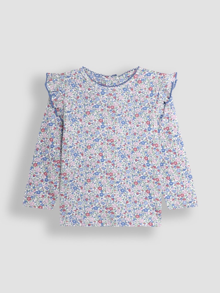 JoJo Maman Bébé Pink 2-Pack Frill Tops - Image 2 of 5