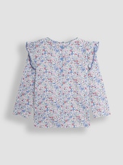 JoJo Maman Bébé Pink 2-Pack Frill Tops - Image 3 of 5