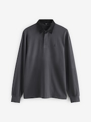 Slate Grey Long Sleeve Rugby Shirt - Image 1 of 3