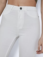 NOISY MAY White High Waist Skinny Stretch Jeans - Image 4 of 5