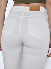 NOISY MAY White High Waist Skinny Stretch Jeans - Image 5 of 5