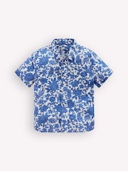 Boden Blue Cotton Linen Shirt - Image 1 of 3