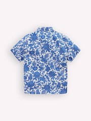 Boden Blue Cotton Linen Shirt - Image 2 of 3