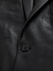 Black EDIT Faux Leather Blazer - Image 7 of 9