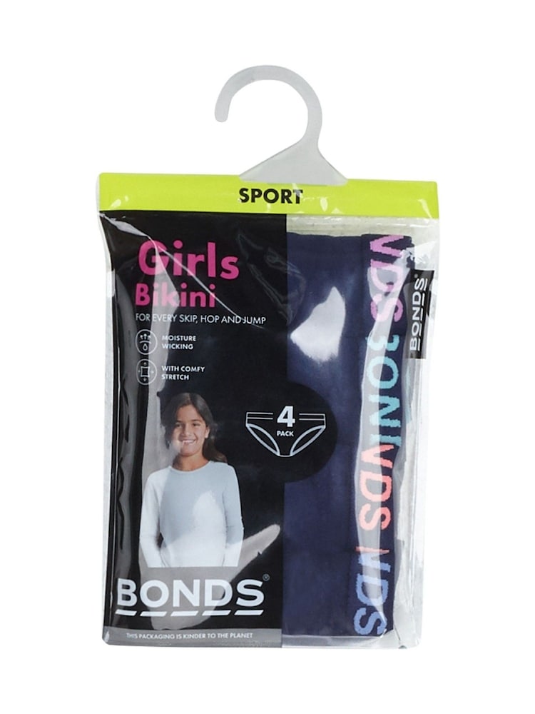 Bonds Blue Sport Bikini Briefs 4 Pack - Image 3 of 3