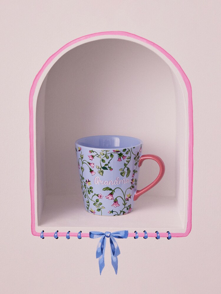 Cath Kidston Grandma Twin Flowers Mini Stanley Mug Set Of 2 - Image 1 of 4